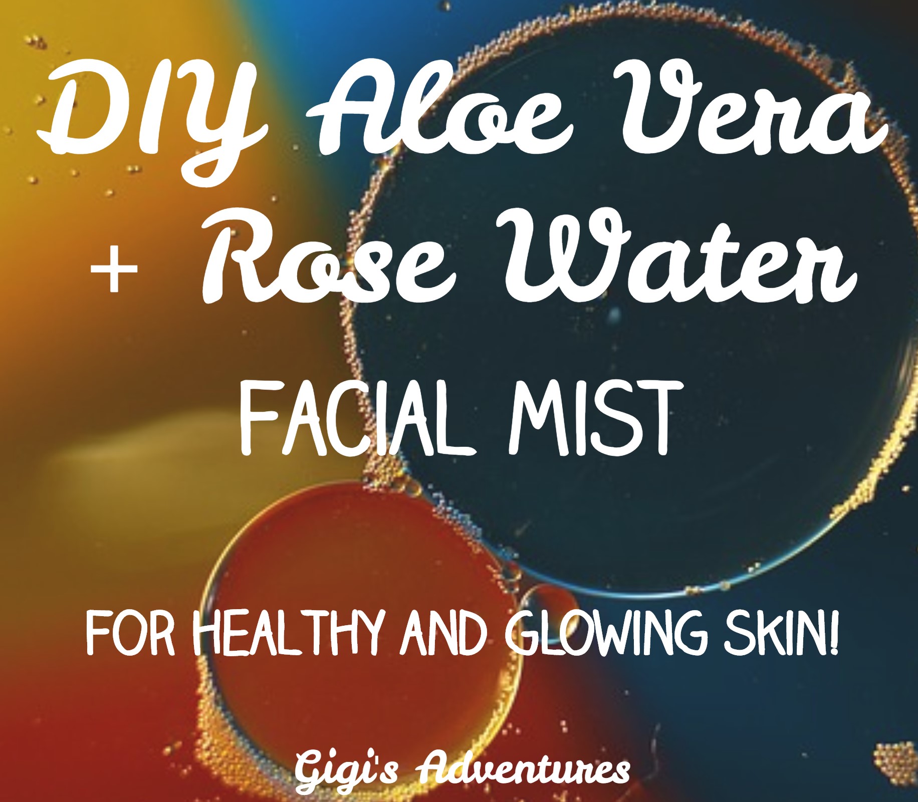 Diy Aloe Vera Rose Water Mist Moisturizes Shrinks Pores