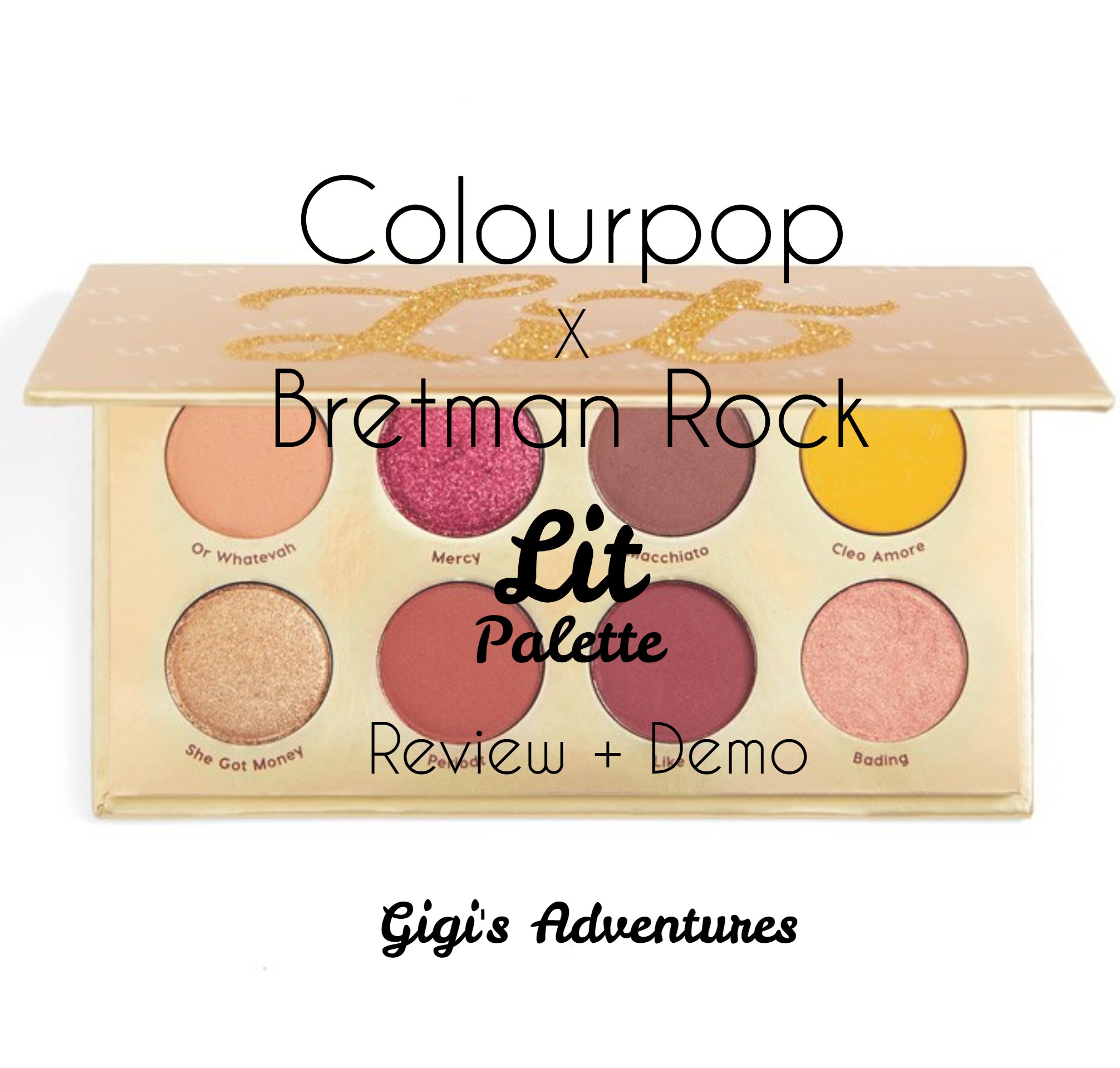 Colourpop X Bretman Rock Lit Palette Review 3 Looks Demo