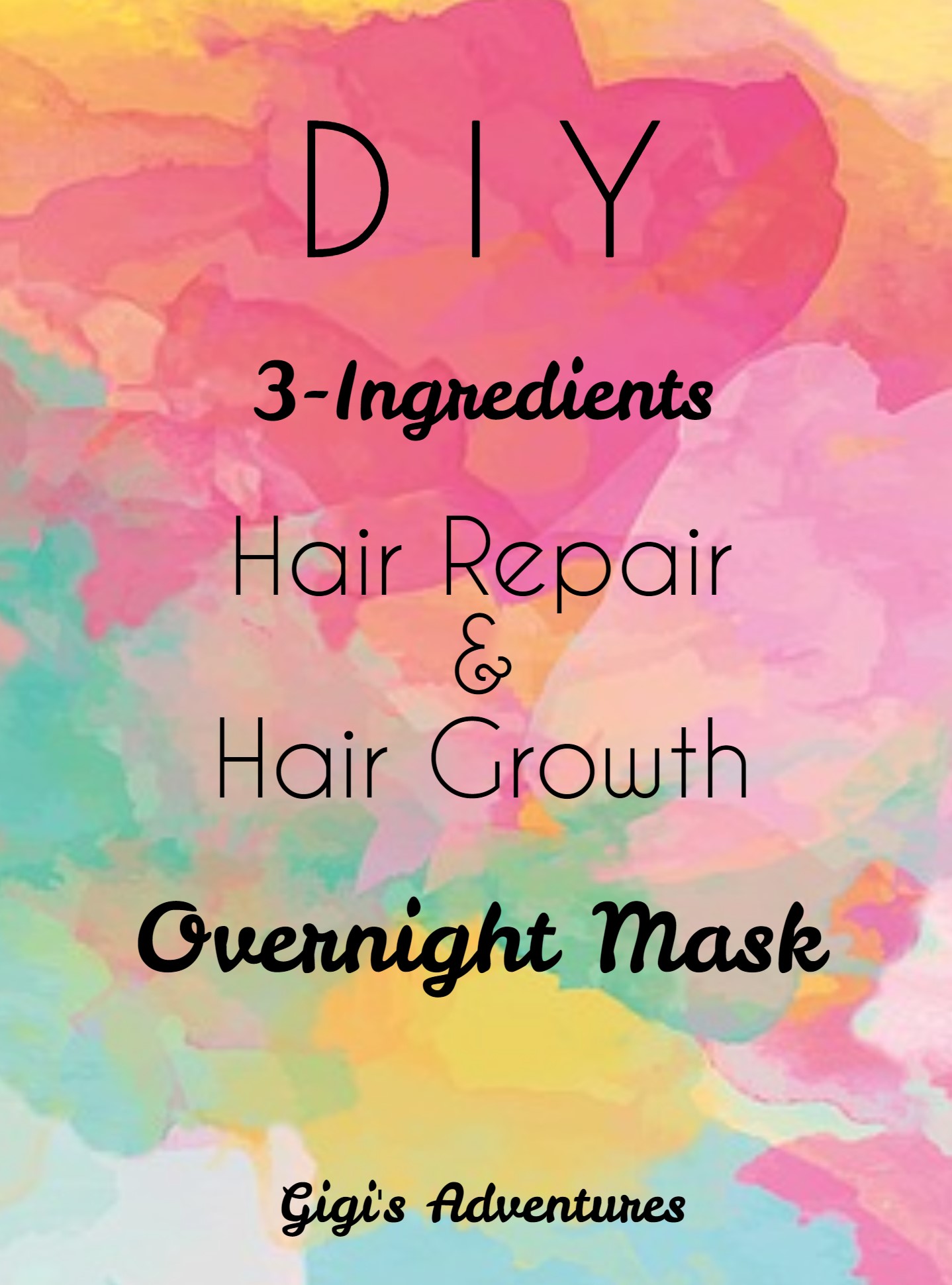 DIY 3-Ingredients Vegan Hair Repair & Growth Mask/Overnight Treatment