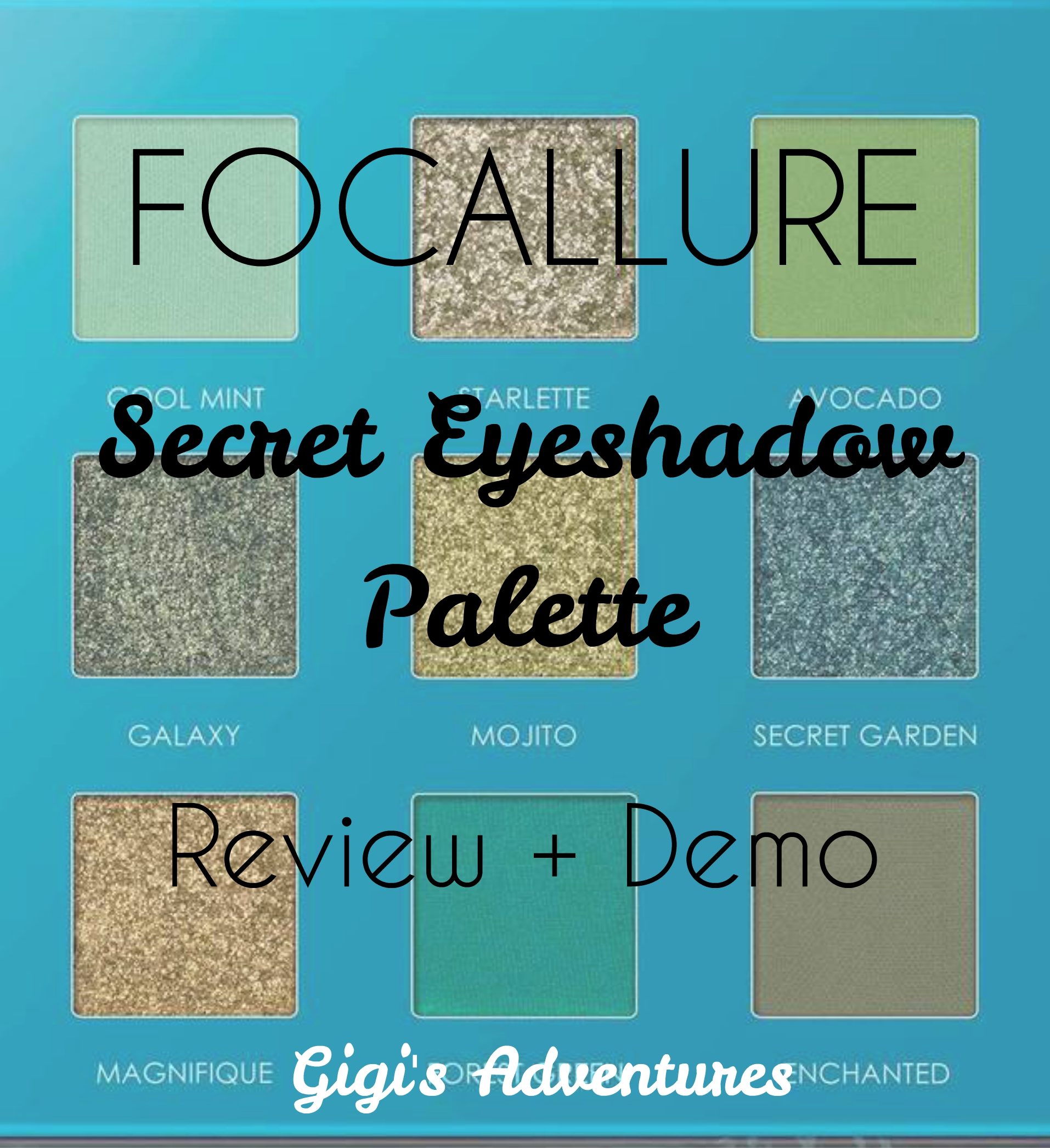 Focallure 9-Pan Eyeshadow Palette #5 Secret Review + 3 looks Demo