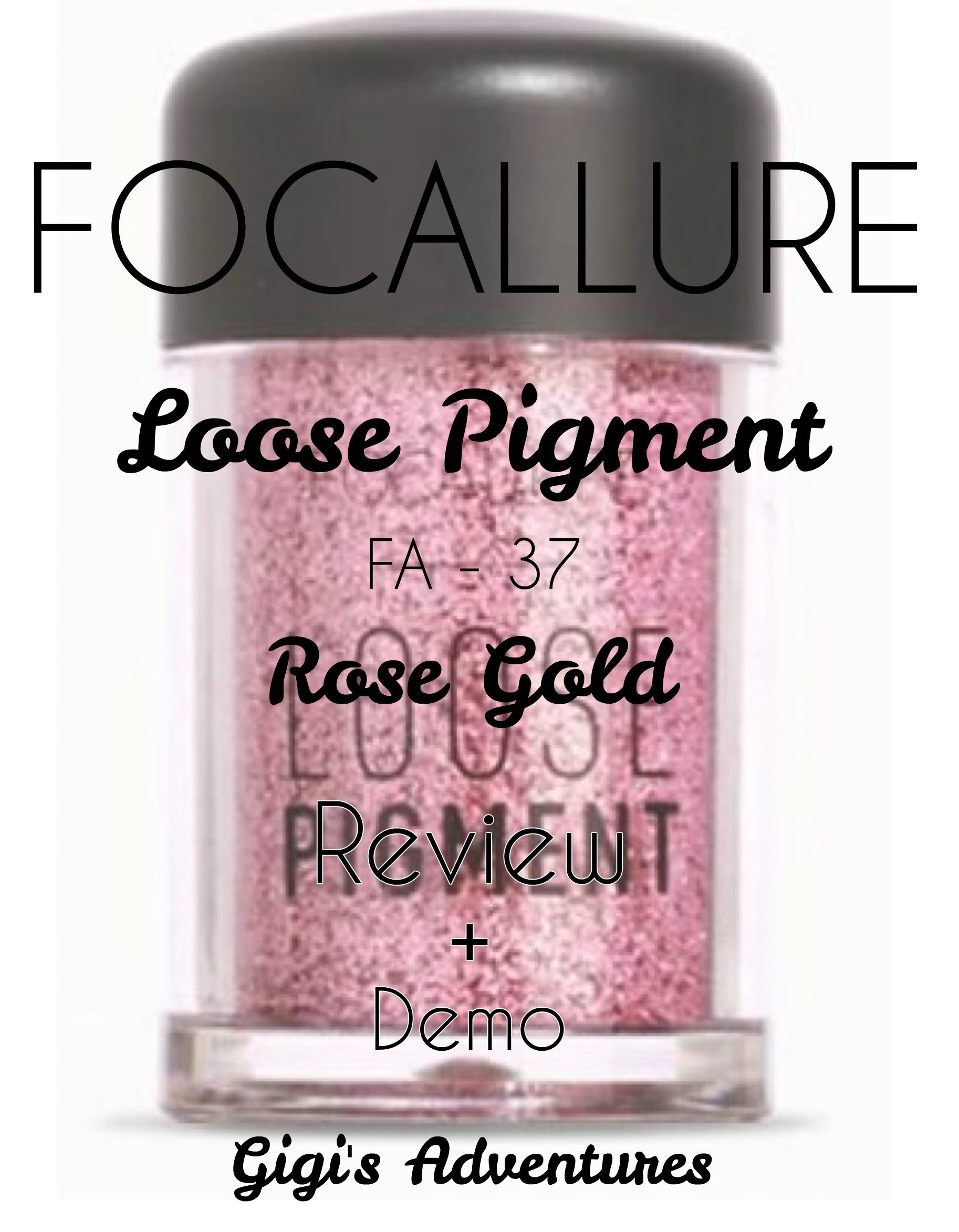 Focallure Loose Pigment FA-37 - 12 Rose Gold Review + Demo