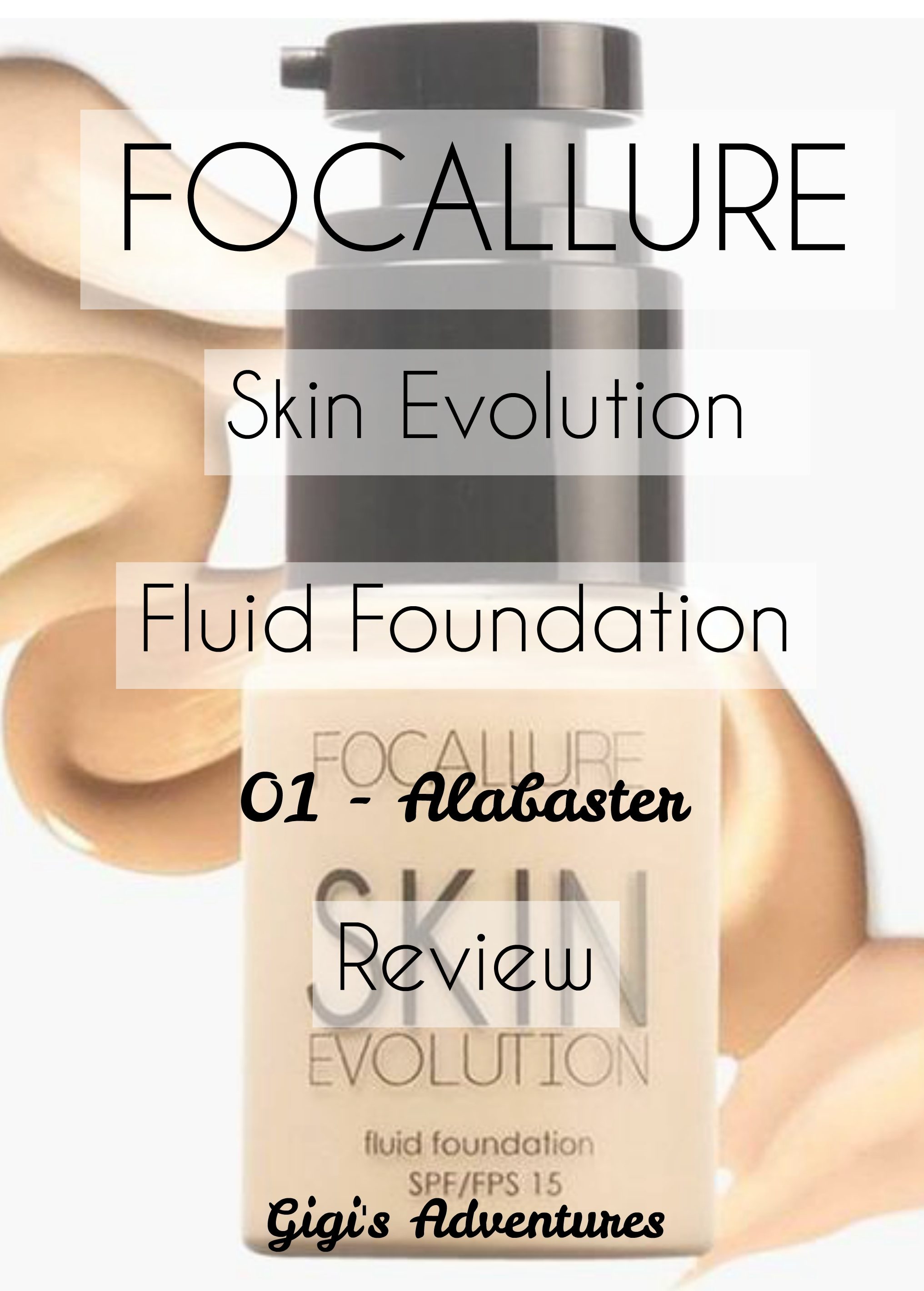 The Best Drugstore Foundation? Focallure Fluid Foundation Review (01 - Alabaster)