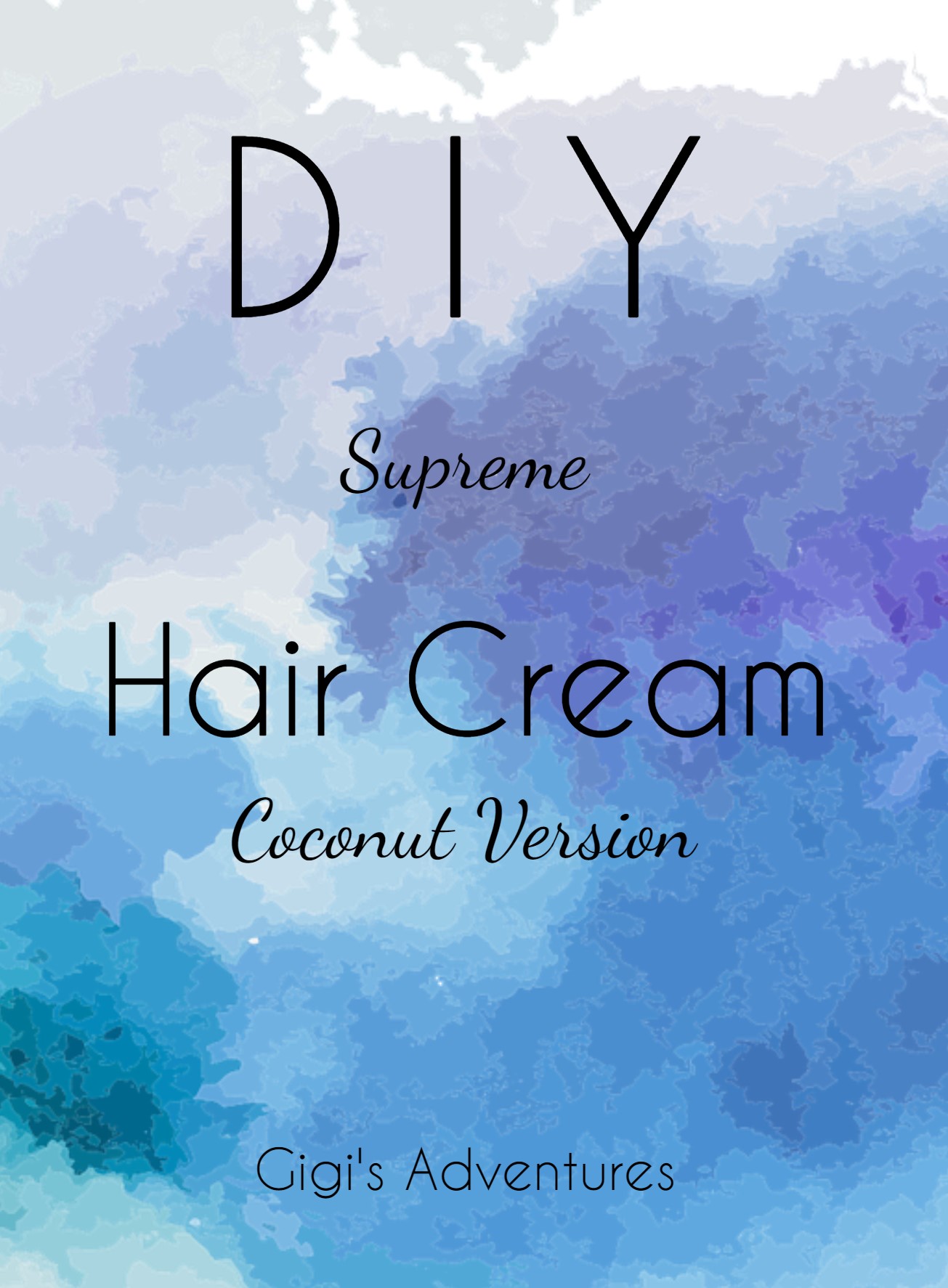 DIY 4-Ingredients Supreme Coconut Whipped Hair Cream