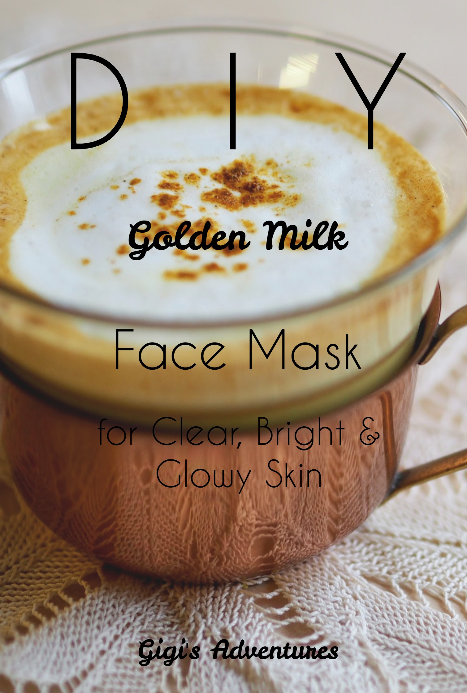 DIY Golden Milk Face Mask - for Super Clear and Glowy Skin!