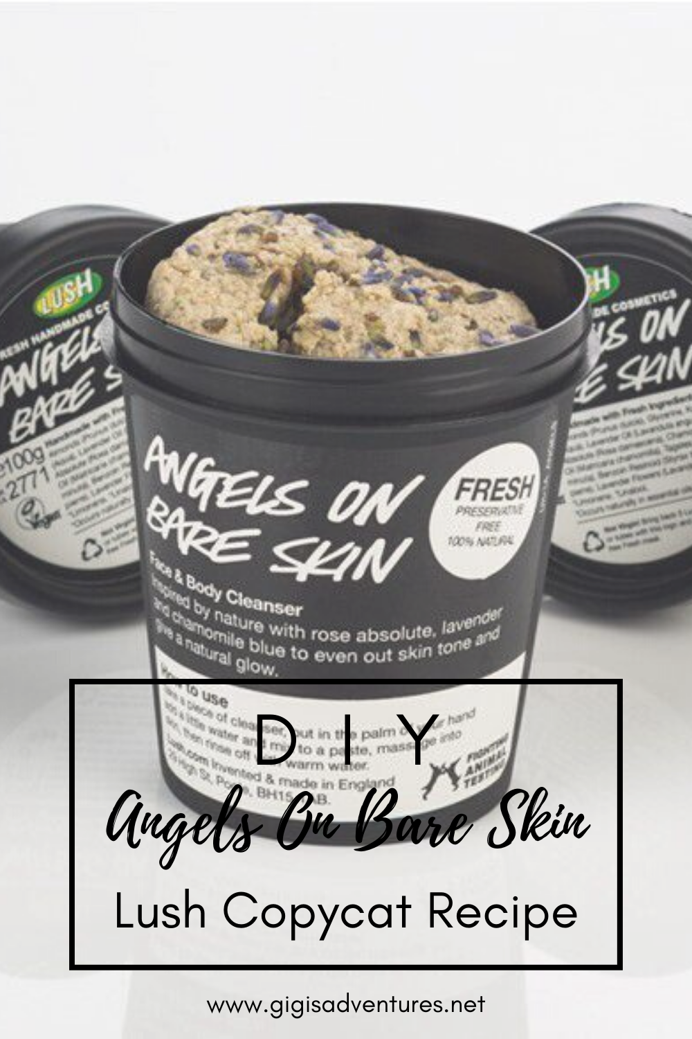 DIY Lush Angels On Bare Skin Copycat Recipe (Facial Cleanser)