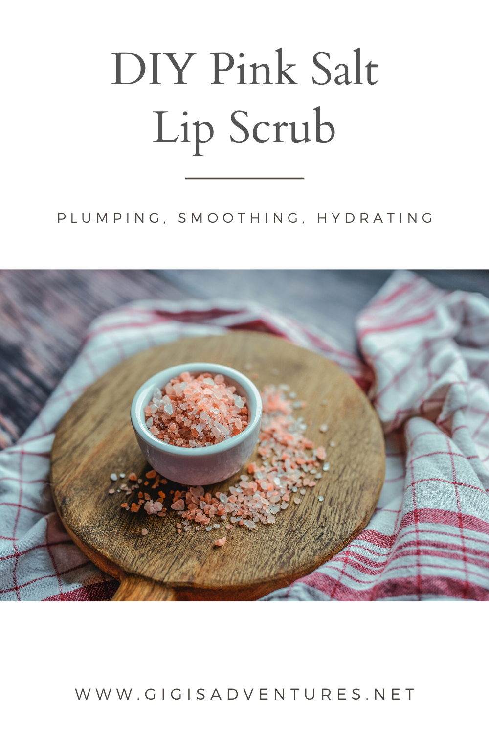 DIY Plumping, Smoothing & Hydrating Pink Salt Lip Scrub