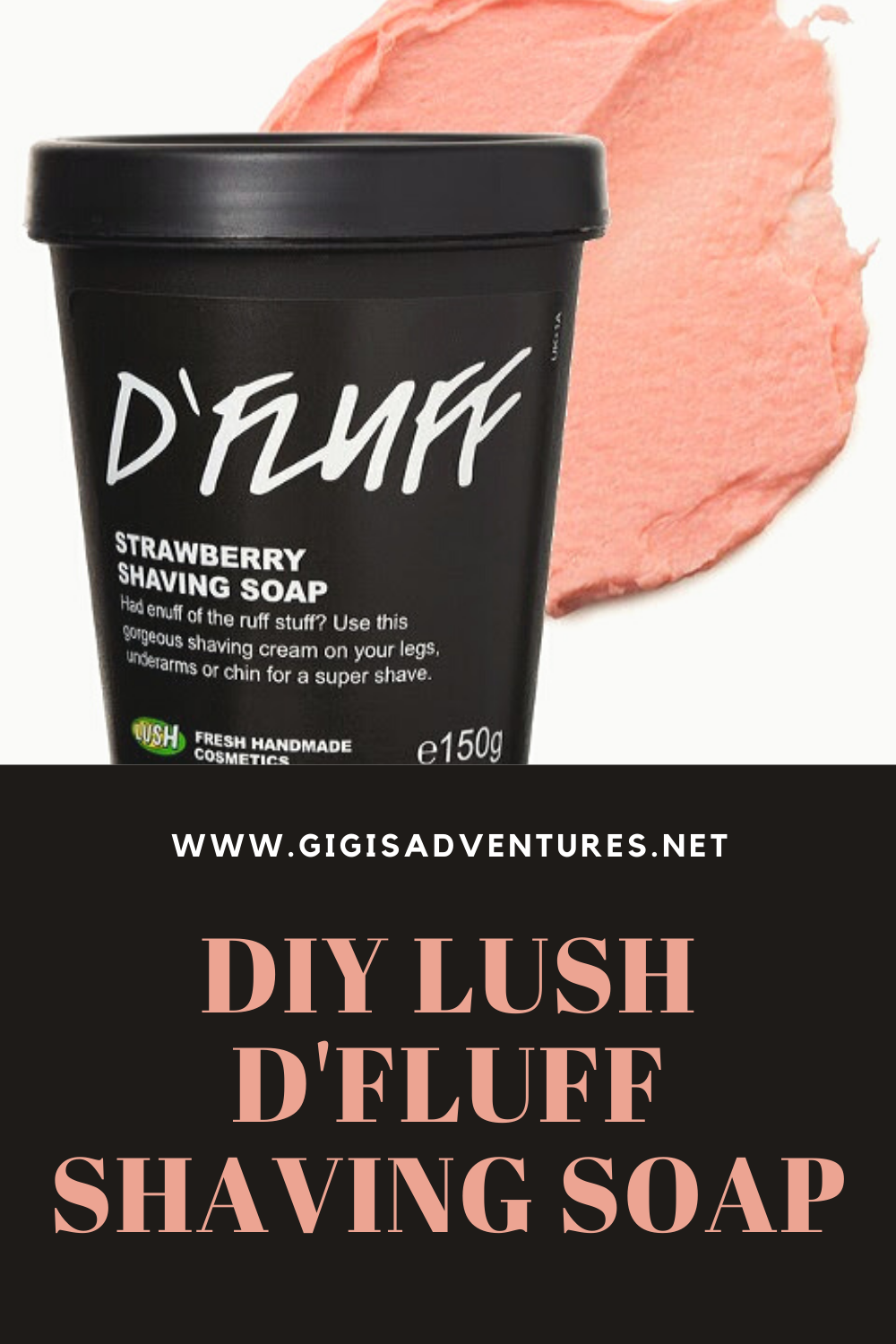 DIY Lush D'Fluff Strawberry Shaving Soap - Lush D'Fluff Copycat Recipe