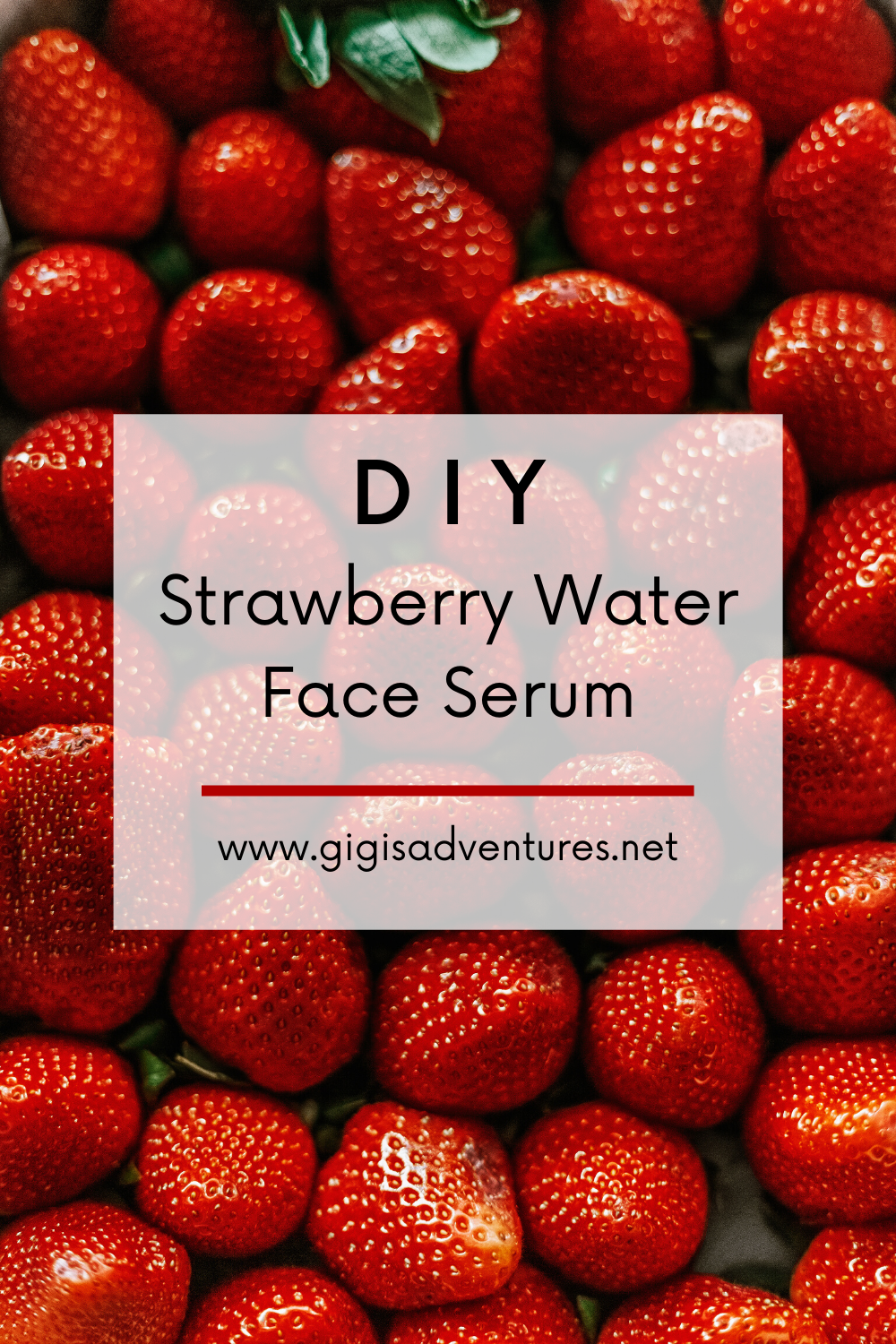 DIY Strawberry Water Face Serum - for Bright and Clear Skin
