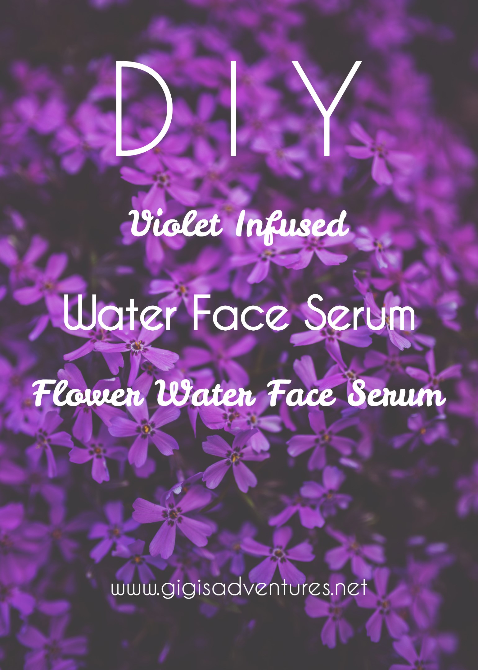Enrich your skincare routine with this aesthetically pleasing and tumblr inspired Violet Infused Water Face Serum, perfect for dry and acne-prone skin!