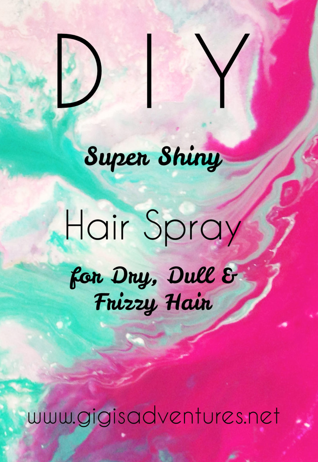 Fight dryness, dullness and frizziness with this amazing DIY Super Shiny Hair Spray! It's quick and cheap to make, and will give you amazing results!