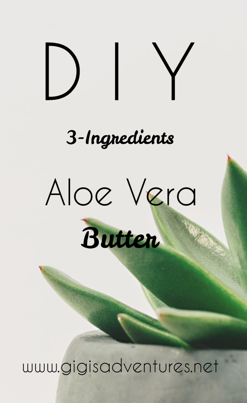 Take your natural skincare and haircare routines up a notch with this incredibly cheap and easy to make DIY Aloe Vera Butter. Perfect for your DIY masks!