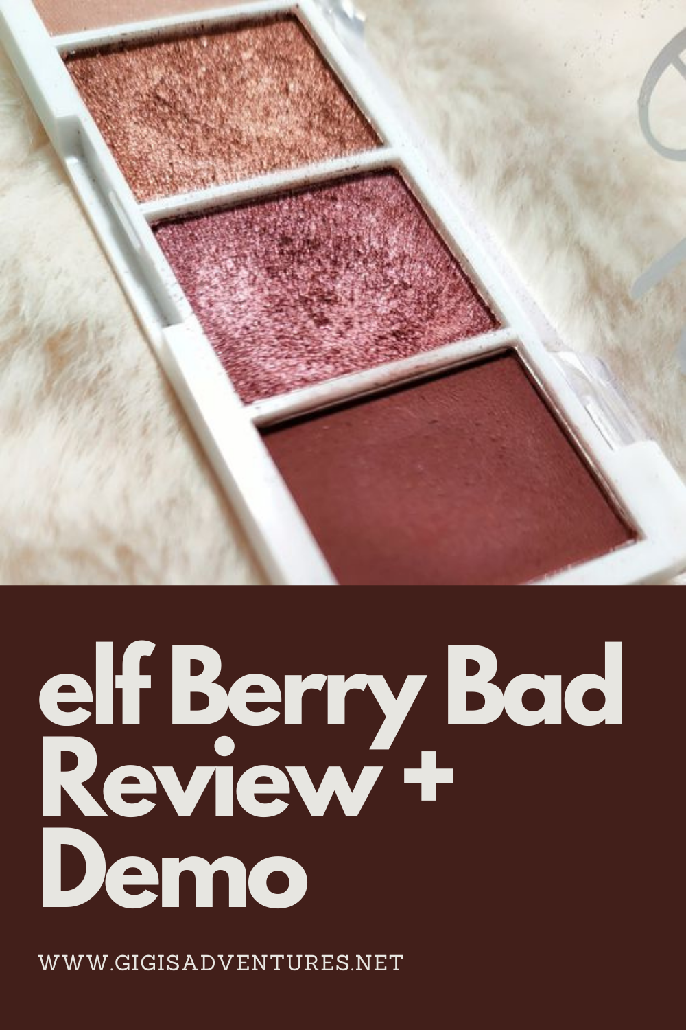 progressiv nederdel sværd e.l.f. Bite Size Eyeshadow Mini Palette 'Berry Bad' Review + Demo