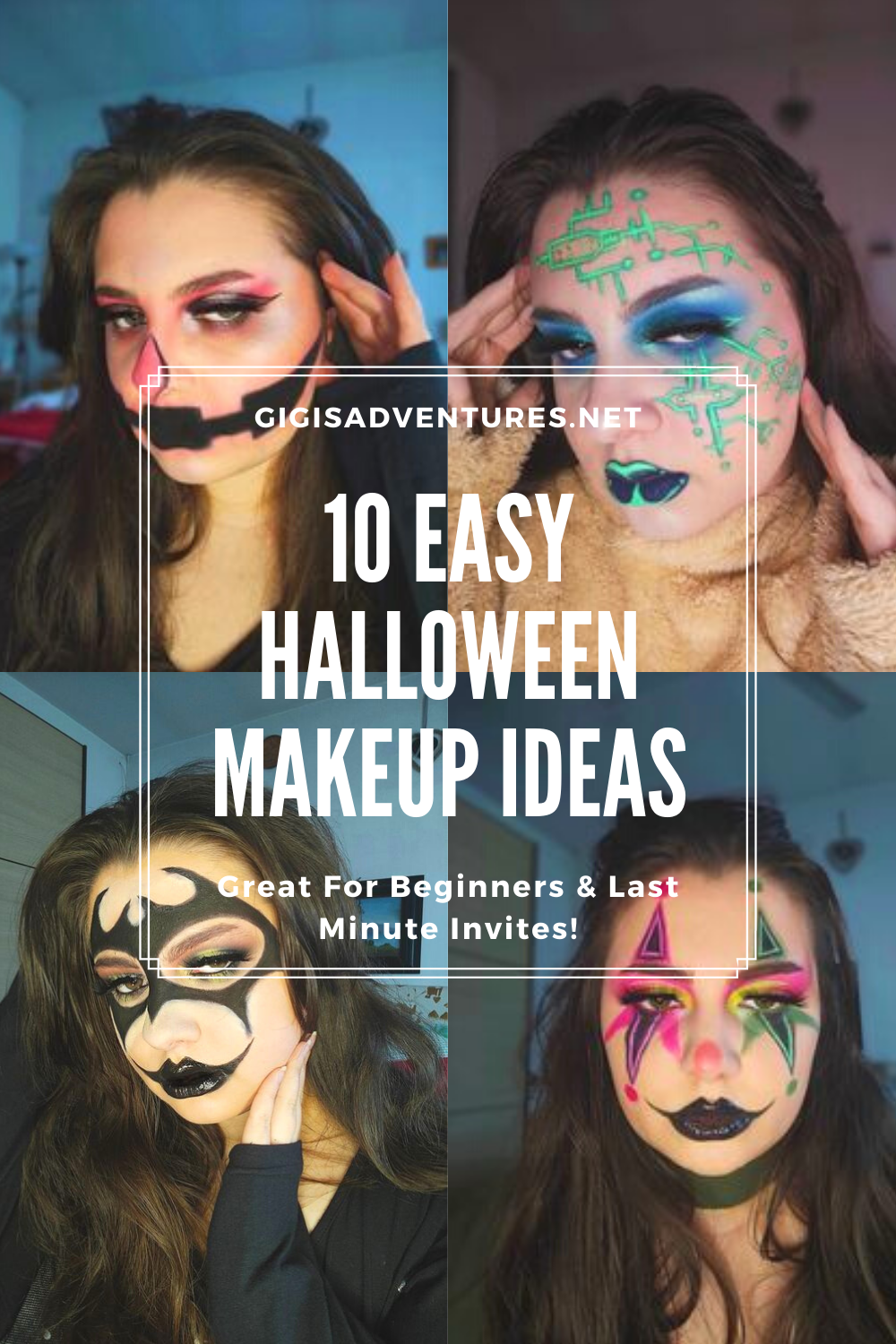 10 Easy Halloween Makeup Ideas - Great For Beginners & Last Minute Invites!