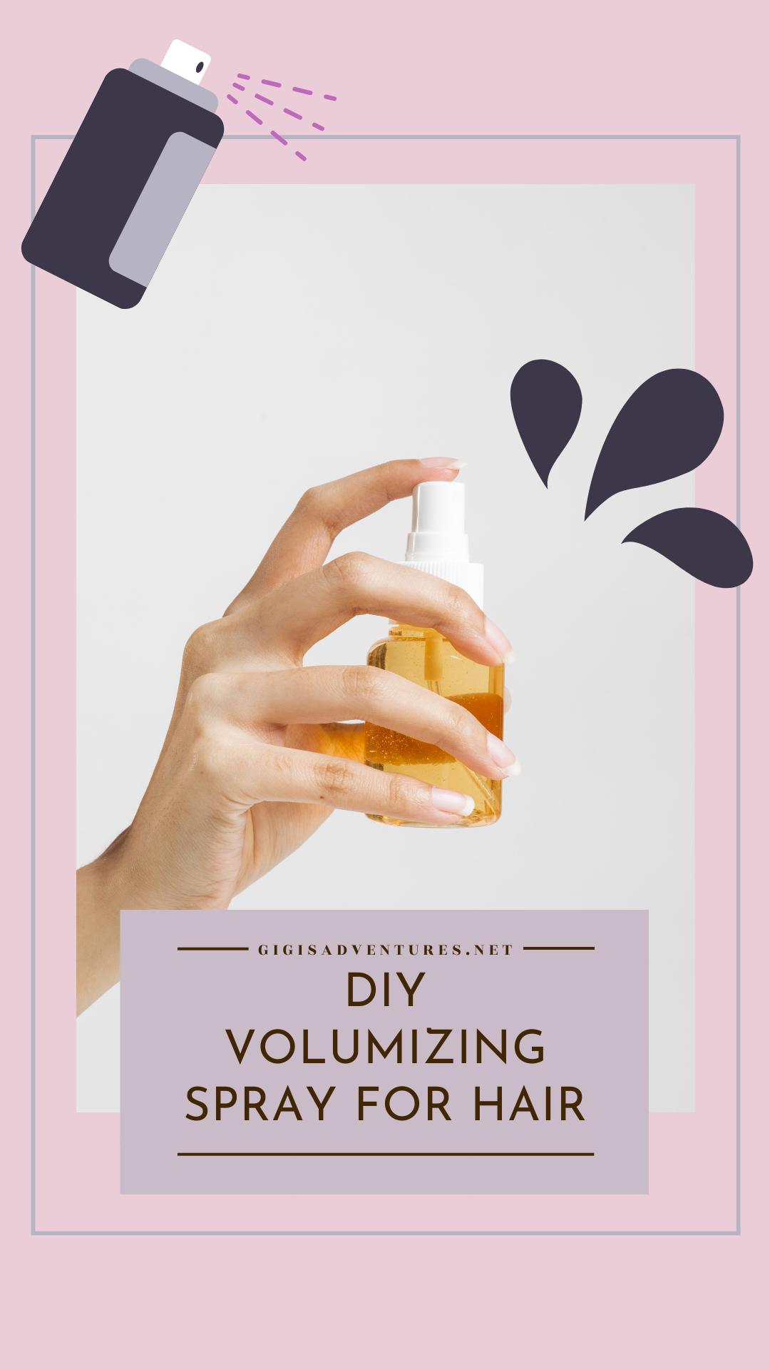 DIY Volumizing Spray for Hair - DIY Haircare Spray