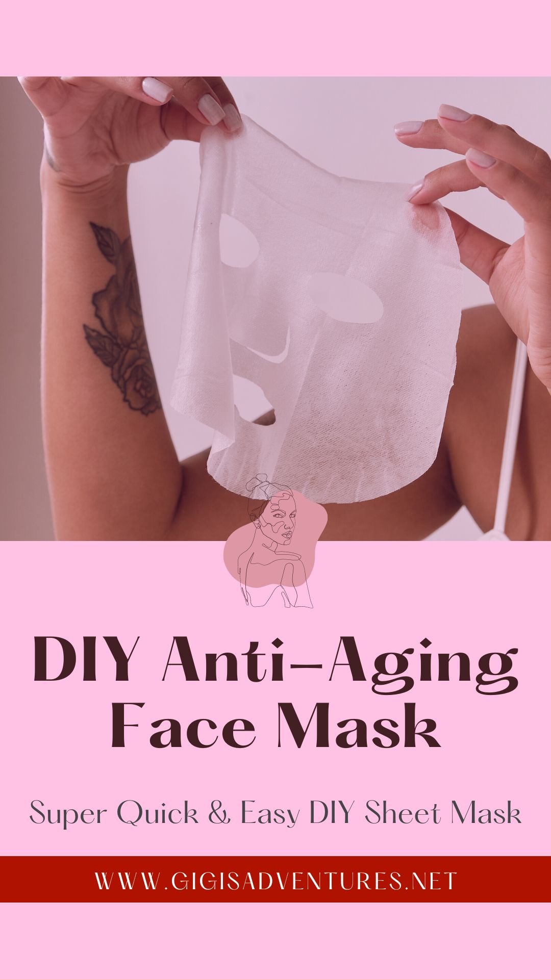 DIY 4-Ingredients Anti-Aging Face Mask | Super Quick & Easy DIY Sheet Mask