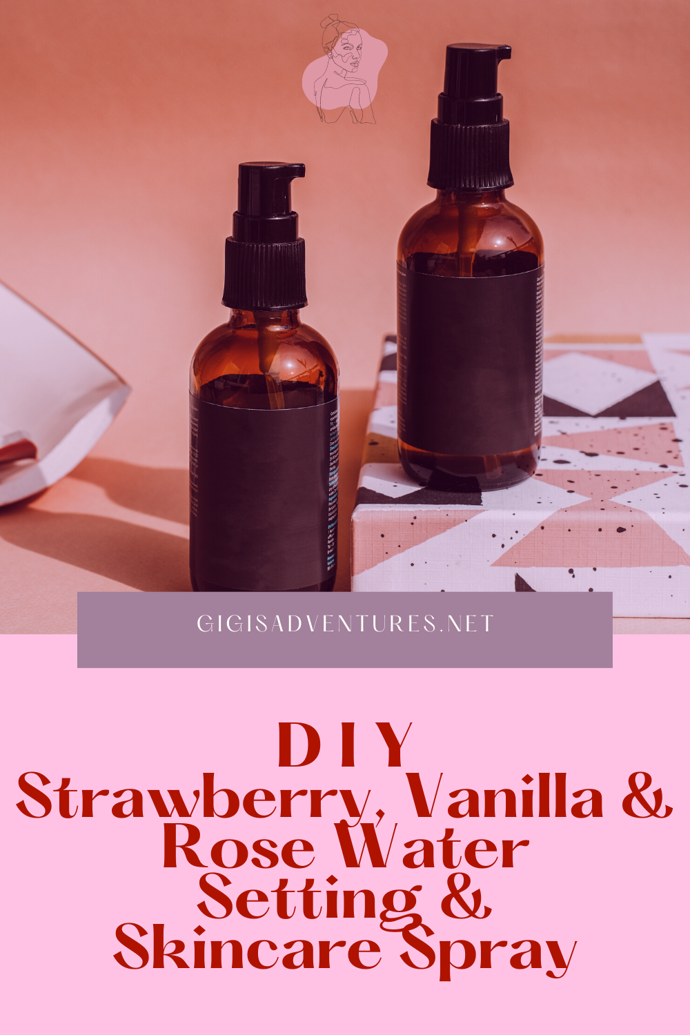 DIY Strawberry, Vanilla & Rose Water Setting & Skincare Spray