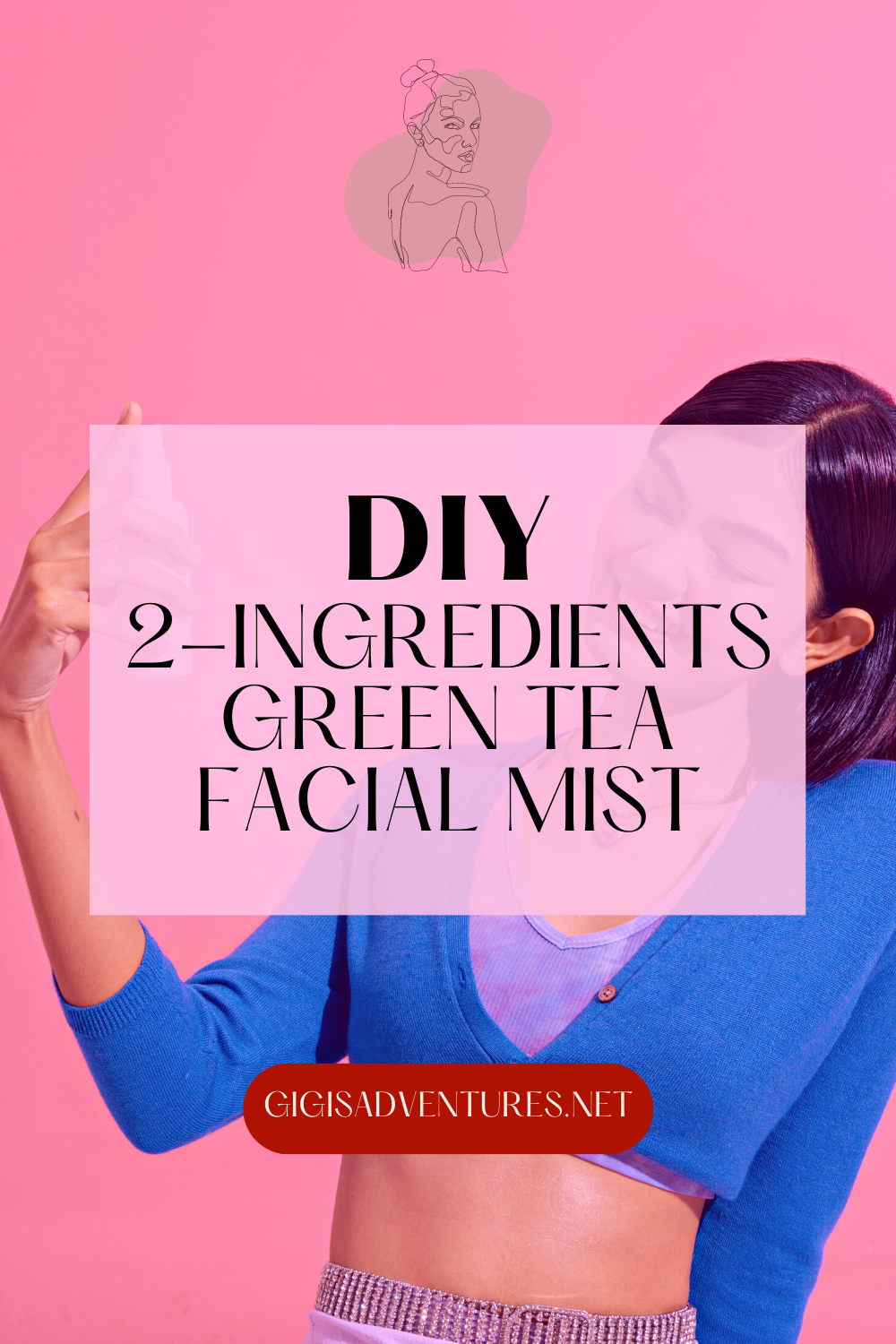 DIY 2-Ingredients Green Tea Facial Mist | DIY Face Spray, DIY Face Mist
