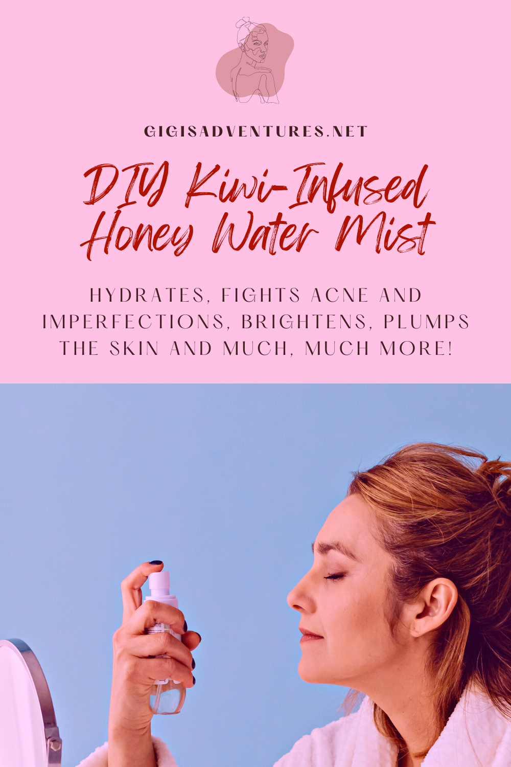 DIY Kiwi-Infused Honey Water Mist | DIY Face Spray, DIY Face Mist