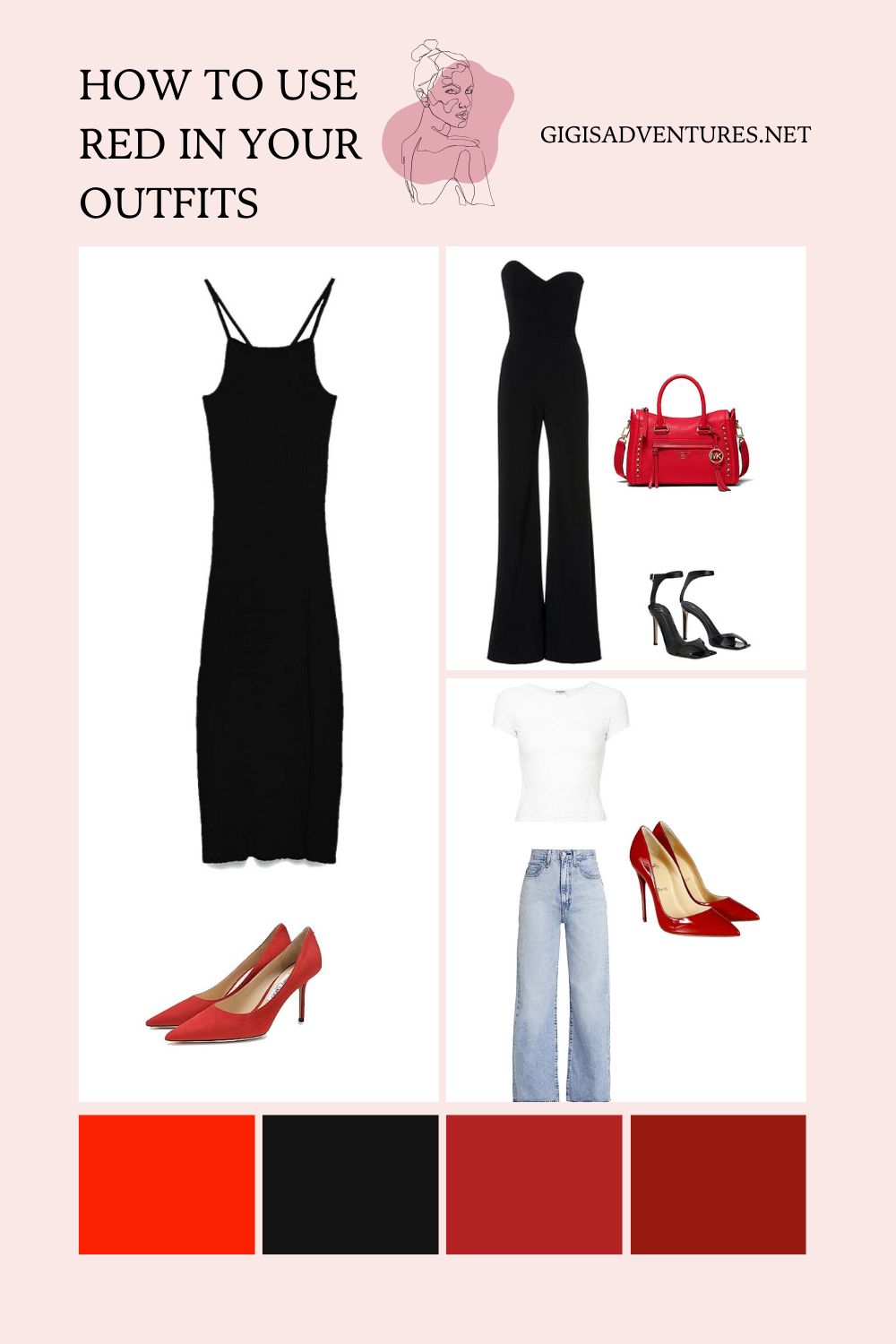 How To Use Red In Your Outfits | Red Outfits, Outfit Ideas